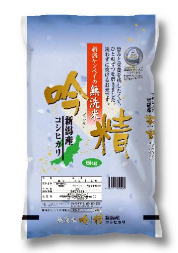 新潟ケンベイ 無洗米吟精新潟県産コシヒカリ ５ｋｇ